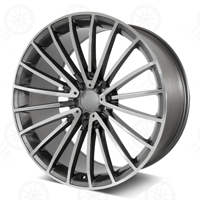 2021 S Style - RM57 19x9.5 Machined Face/Gunmetal Outline wheel