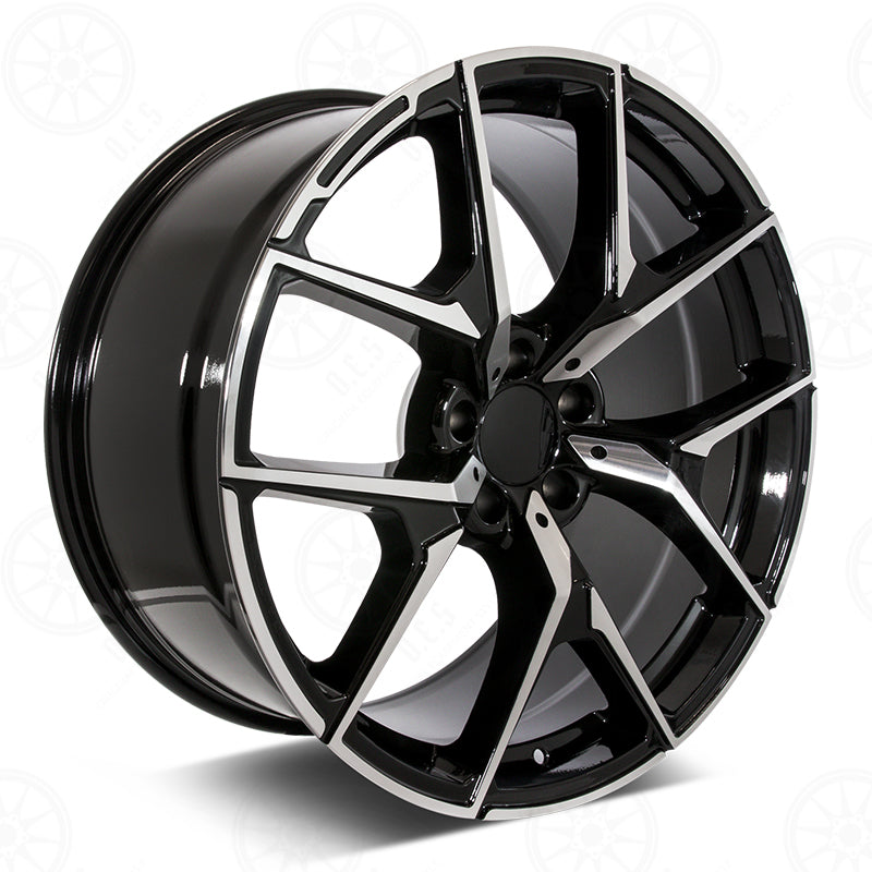 C63 Convertable Style - RM51 2x8.5 Machined Face/Black Outline wheel