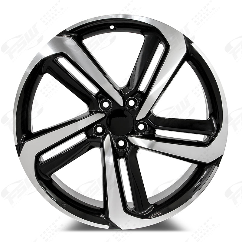 EXL Style - F136 2x8 Machined Face/Black Outline wheel