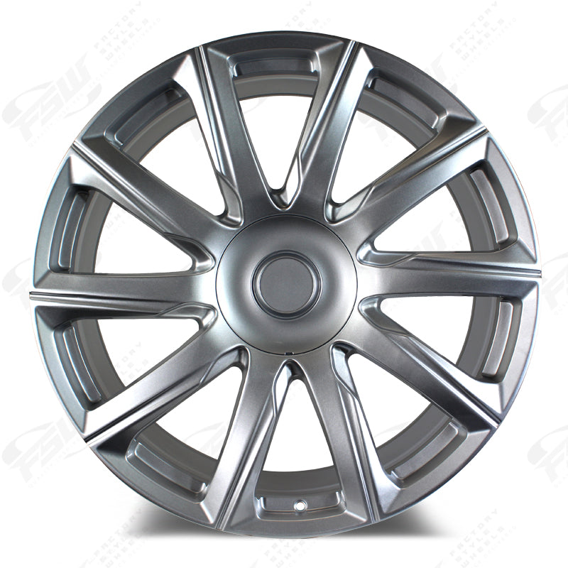 2021 Platinum Style - F263 22x9 Silver wheel