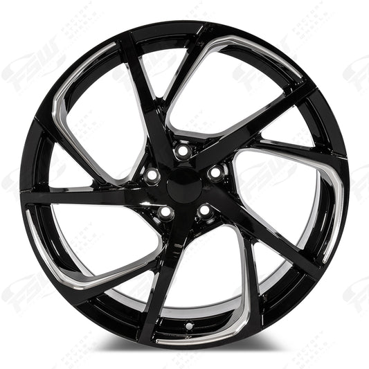 HSX Style - F234 2x8 Gloss Black Milled wheel