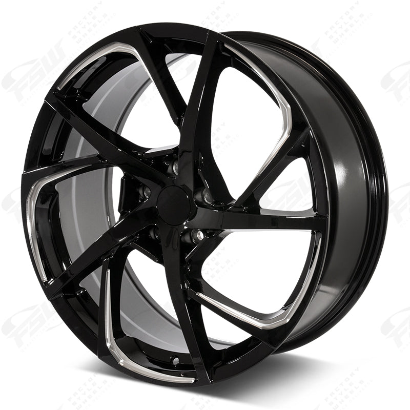 HSX Style - F234 2x8 Gloss Black Milled wheel