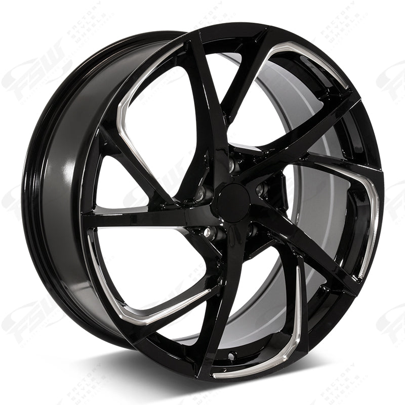 HSX Style - F234 2x8 Gloss Black Milled wheel