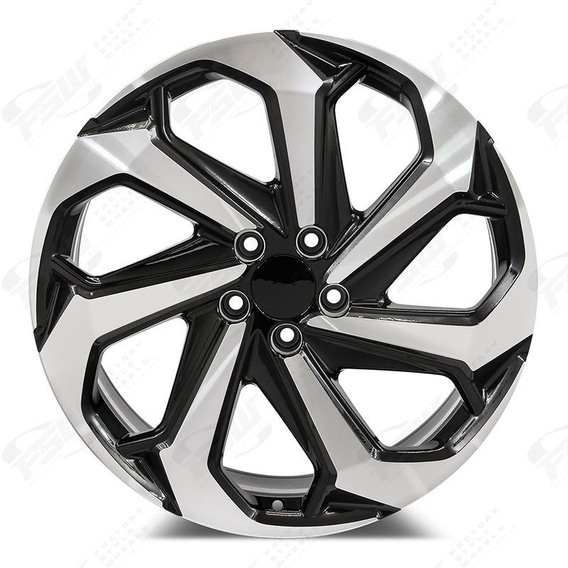 LX Sport Style - F066 17x7.5 Machined Face/Black Outline wheel