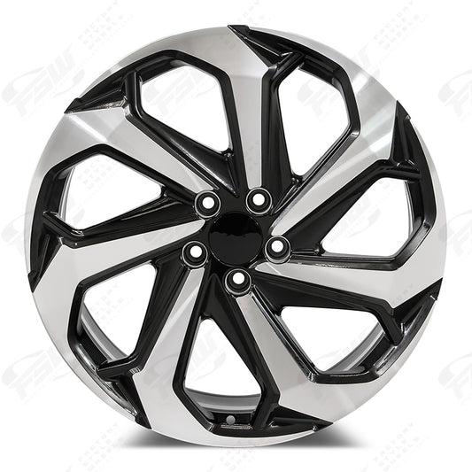 LX Sport Style - F066 17x7.5 Machined Face/Black Outline wheel