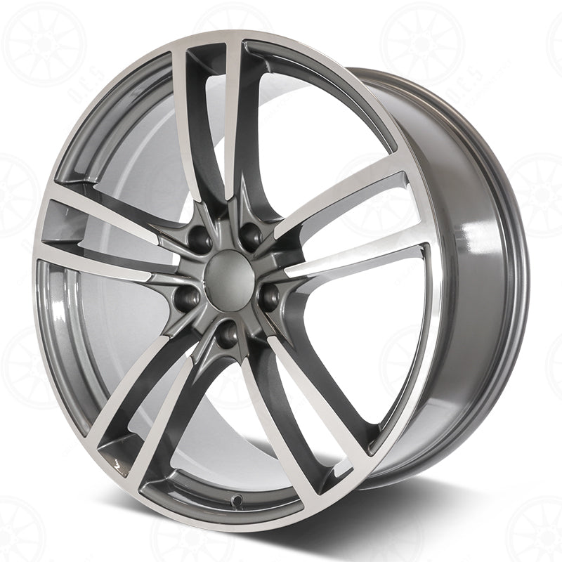 Panamera Style - RP17 22x1 Machined Face/Gunmetal Outline wheel