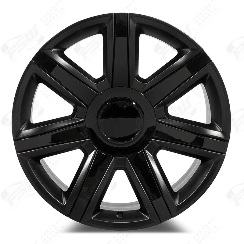Platinum Style - F001 22x9 Satin Black Gloss Black Inserts wheel