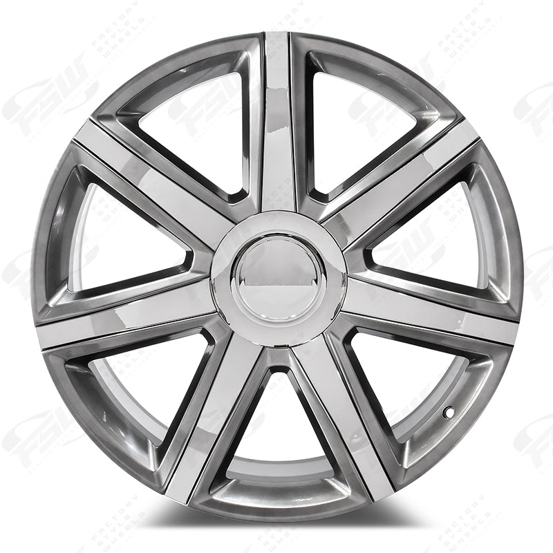 Platinum Style - F002 22x9 Hyper Black Chrome Inserts wheel