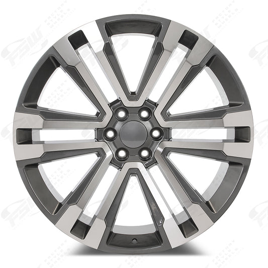 SLT Style - F132 26x1 Machined Face/Gunmetal Outline wheel