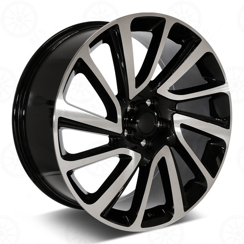 SV Style - RL21 22x9.5 Machined Face/Black Outline wheel