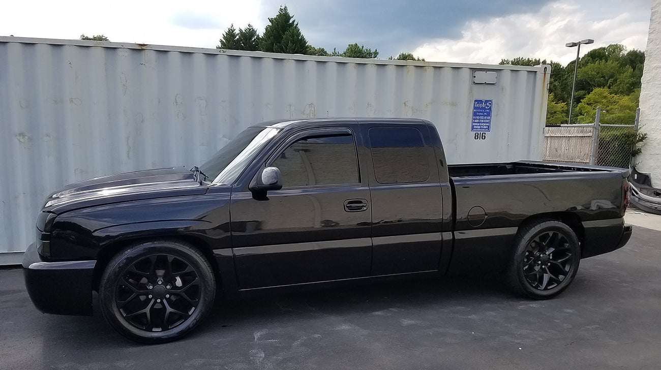 Snowflake Style - F044 24x1 Gloss Black wheel