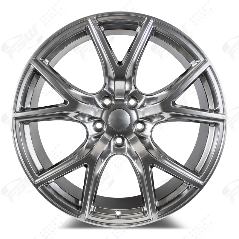 Trackhawk Style - F283 22x1 Crystal Grey wheel