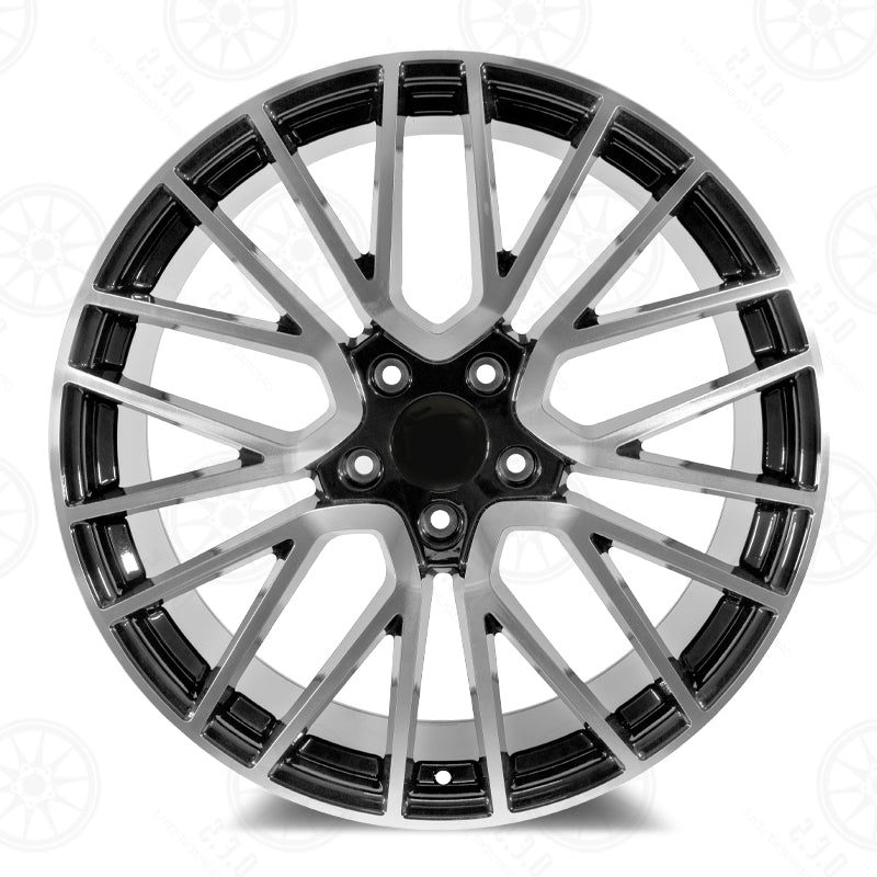Turbo 4S Style - RP26 22x1 Machined Face/Black Outline wheel
