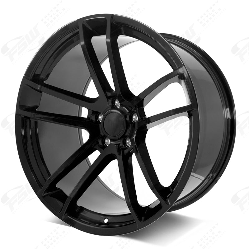 Flow Forged Widebody 2 Style - F222 2x11 Gloss Black wheel
