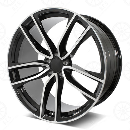 2021 AMG Style - RM61 22x1 Machined Face/Black Outline wheel