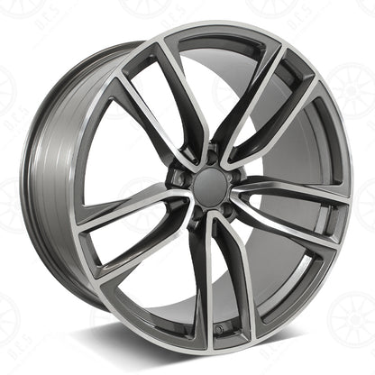 2021 AMG Style - RM62 22x9 Machined Face/Gunmetal Outline wheel
