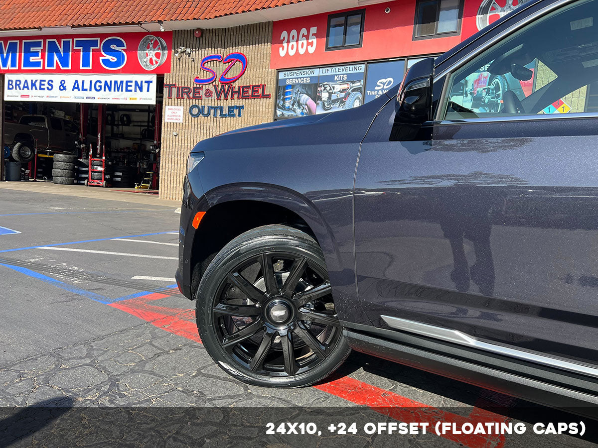 2021 Platinum Style - F261 24x1 Gloss Black wheel