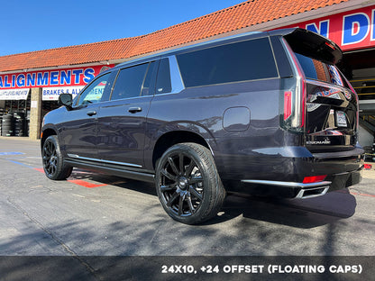 2021 Platinum Style - F261 24x1 Gloss Black wheel