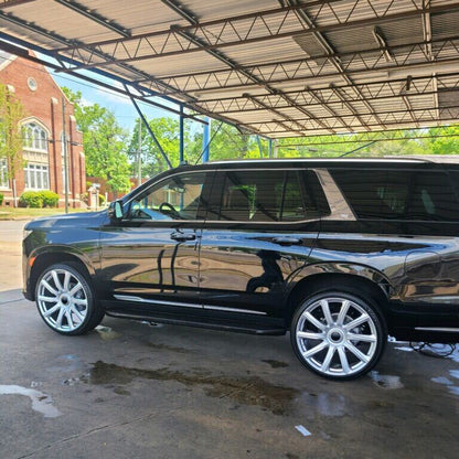 2021 Platinum Style - F263 22x9 Silver wheel