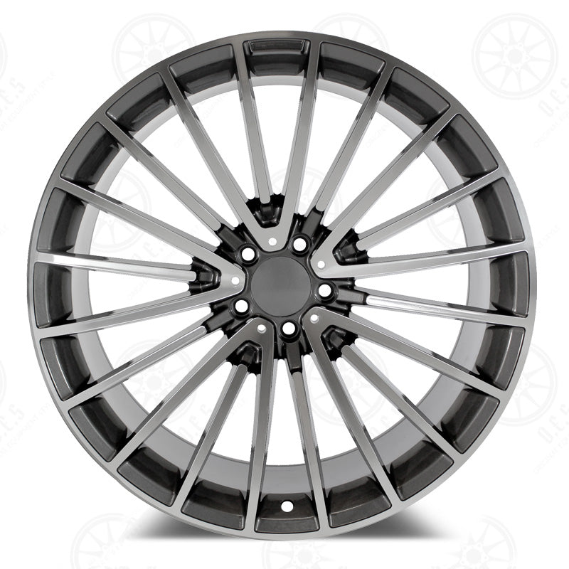 2021 S Style - RM57 19x8.5 Machined Face/Gunmetal Outline wheel