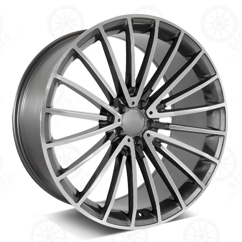 2021 S Style - RM57 22x10.5 Machined Face/Gunmetal Outline wheel