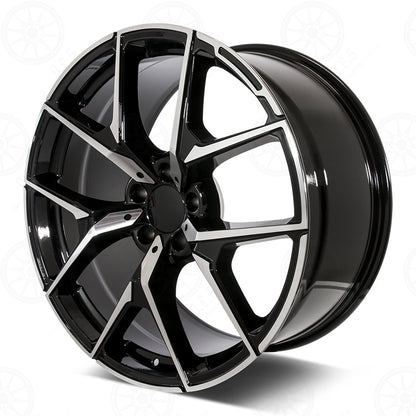 C63 Convertable Style - RM51 2x8.5 Machined Face/Black Outline wheel