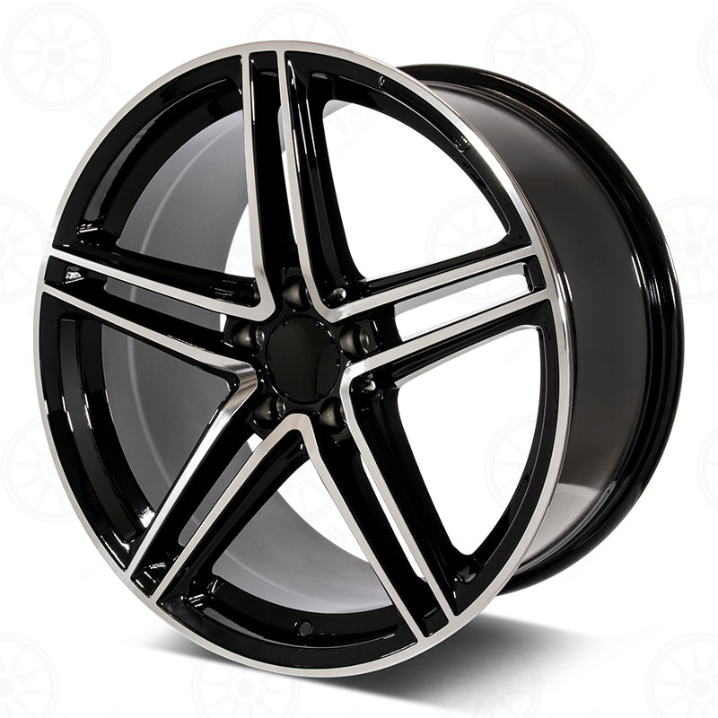 C63 Coupe Style - RM21 18x9 Machined Face/Black Outline wheel