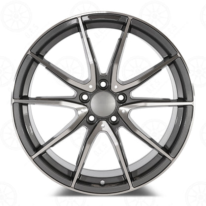 C63 Style - RM17 19x9 Machined Face/Gunmetal Outline wheel
