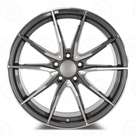 C63 Style - RM17 19x9 Machined Face/Gunmetal Outline wheel