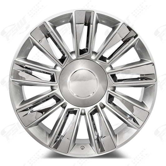 Diamond Style - F007 26x9.5 Hyper Silver Chrome Inserts wheel