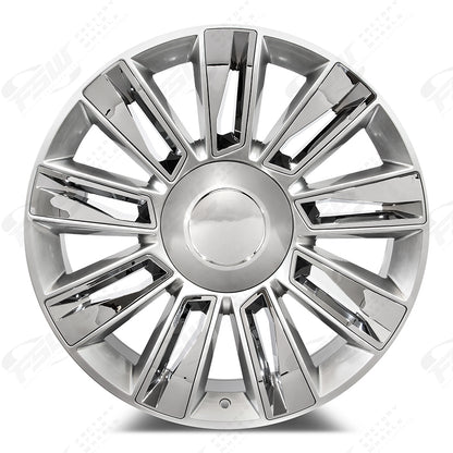 Diamond Style - F007 22x9 Hyper Silver Chrome Inserts wheel