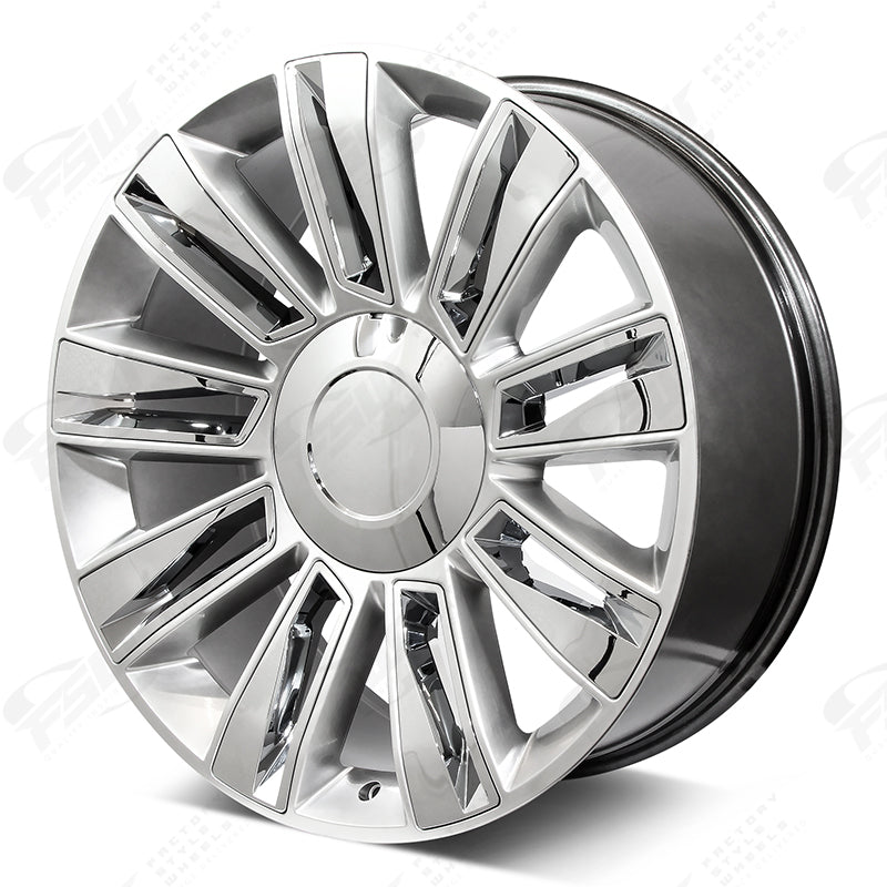 Diamond Style - F007 22x9 Hyper Silver Chrome Inserts wheel