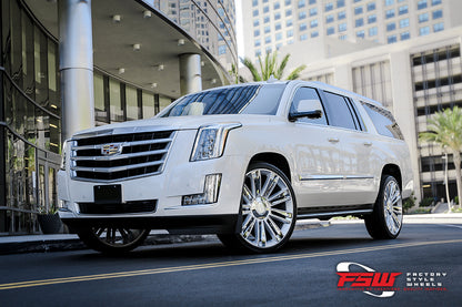 Diamond Style - F007 22x9 Hyper Silver Chrome Inserts wheel