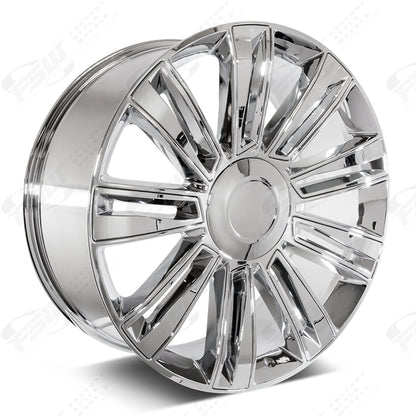 Diamond Style - F008 22x9 Chrome Chrome Inserts wheel