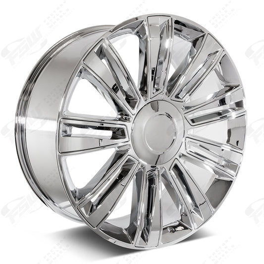 Diamond Style - F008 22x9 Chrome Chrome Inserts wheel