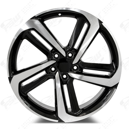 EXL Style - F136 2x8 Machined Face/Black Outline wheel