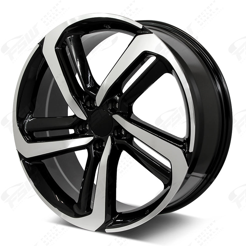 EXL Style - F136 2x8 Machined Face/Black Outline wheel