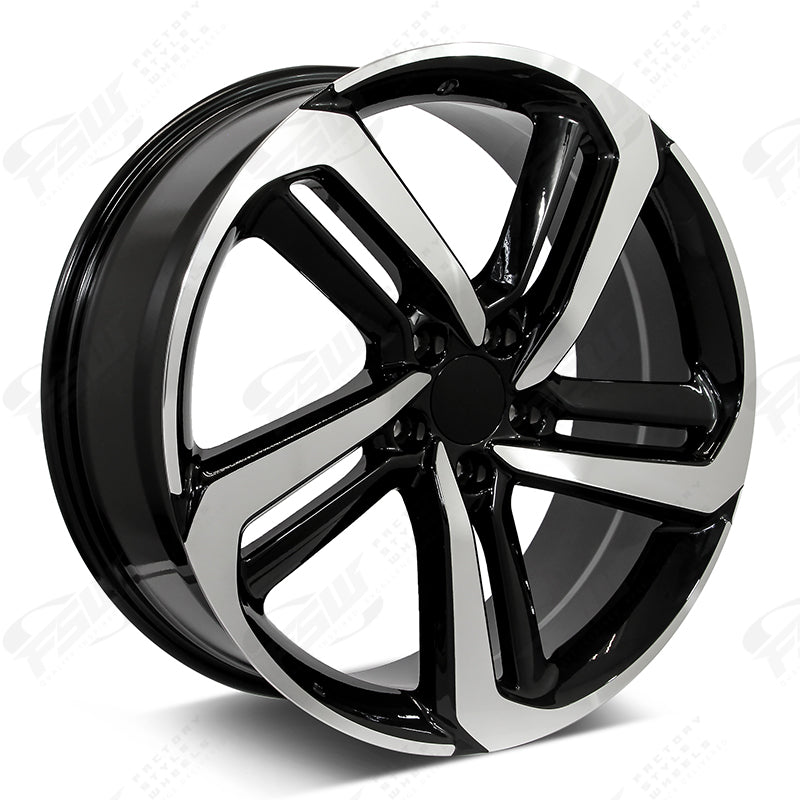 EXL Style - F136 2x8 Machined Face/Black Outline wheel
