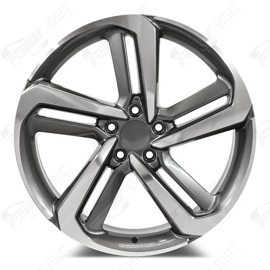 EXL Style - F137 19x8 Machined Face/Gunmetal Outline wheel