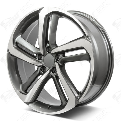 EXL Style - F137 19x8 Machined Face/Gunmetal Outline wheel