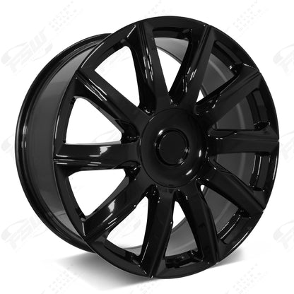 2021 Platinum Style - F261 22x9 Gloss Black wheel