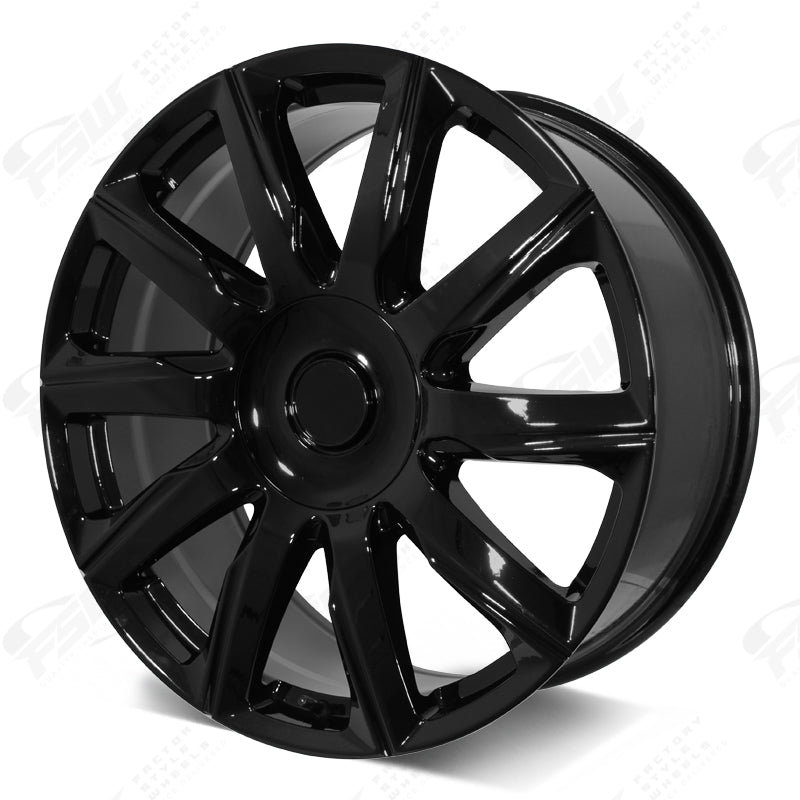 2021 Platinum Style - F261 22x9 Gloss Black wheel