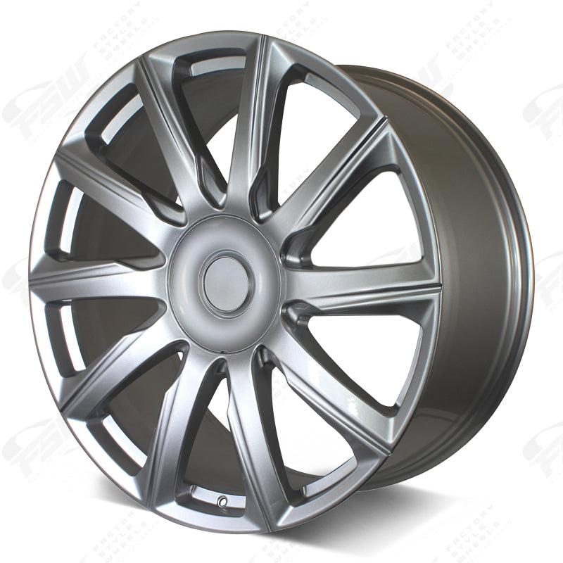 2021 Platinum Style - F263 24x1 Silver wheel