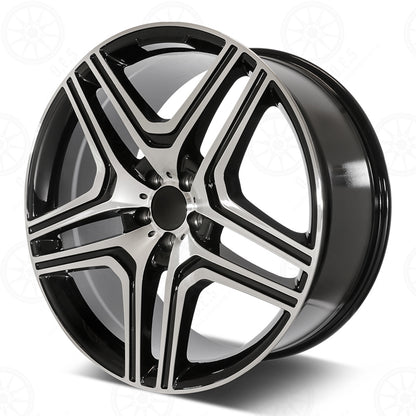 GL63 Style - RM31 2x9.5 Machined Face/Black Outline wheel