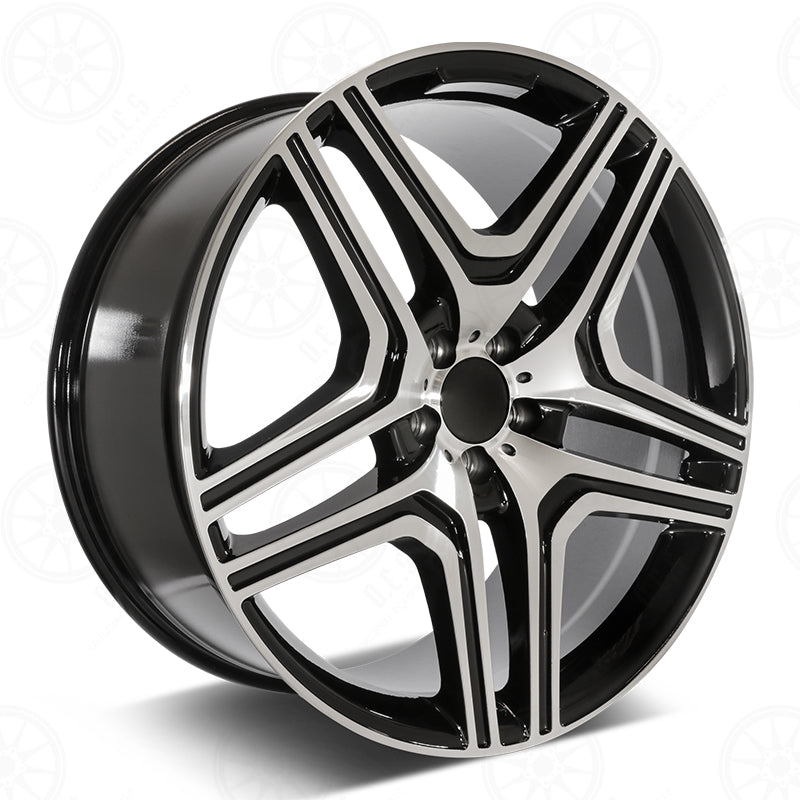 GL63 Style - RM31 2x9.5 Machined Face/Black Outline wheel