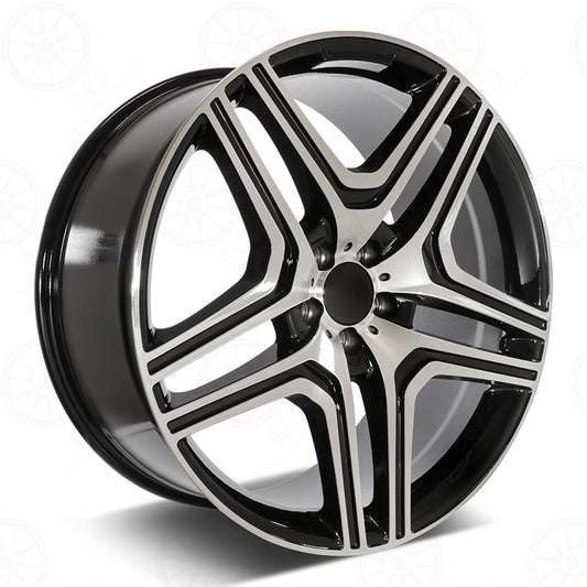 GL63 Style - RM31 2x9.5 Machined Face/Black Outline wheel