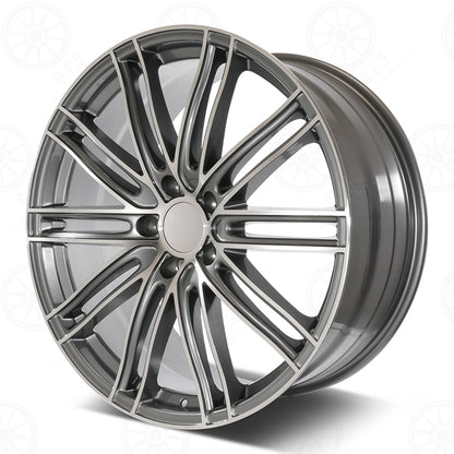 GTS Sport Style - RP12 22x1 Machined Face/Gunmetal Outline wheel