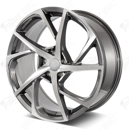 HSX Style - F232 2x8 Machined Face/Gunmetal Outline wheel