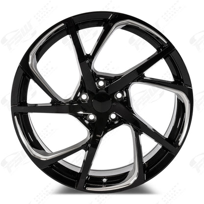 HSX Style - F234 2x8 Gloss Black Milled wheel