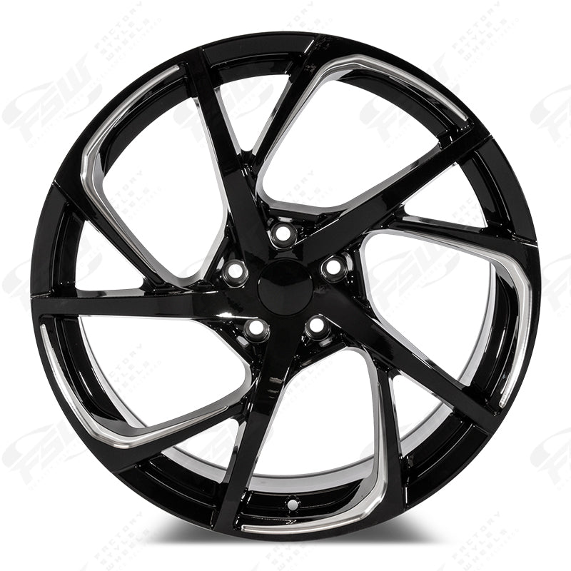 HSX Style - F234 2x8 Gloss Black Milled wheel